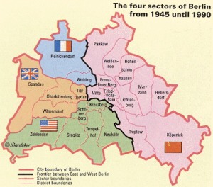 Image 1: The four sectors of Berlin during the Cold War.